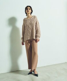 GRACE CONTINENTAL スパングルケーブルニット