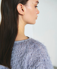 GRACE CONTINENTAL ラメフリンジカットトップ