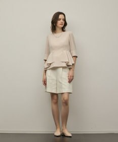 GRACE CONTINENTAL ツイードタックショートパンツ