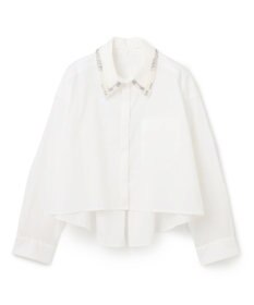 GRACE CONTINENTAL ビジューカラーシャツ