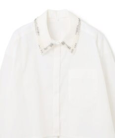 GRACE CONTINENTAL ビジューカラーシャツ