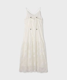 GRACE CONTINENTAL ロゴ刺繍レースワンピース