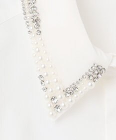 GRACE CONTINENTAL ビジューカラーシャツ