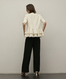 GRACE CONTINENTAL ペプラムツイードジャケット