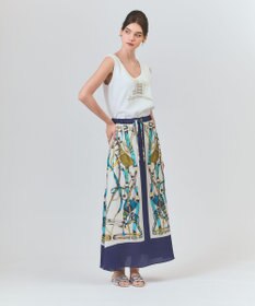 GRACE CONTINENTAL マリンスカーフロングスカート