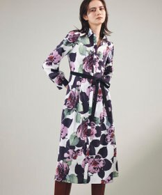 グレースコンチネンタル　ボタニカルプリントシャツワンピース グレースコンチネンタル ボタニカルプリントシャツワンピース