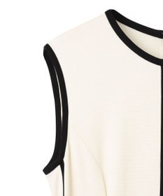 GRACE CONTINENTAL 配色ポンチフレアワンピース