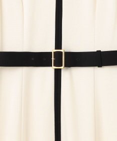 GRACE CONTINENTAL 配色ポンチフレアワンピース