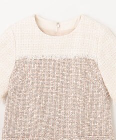 GRACE CONTINENTAL ツイードコンビミニワンピース