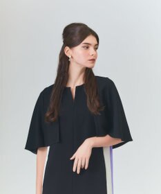 GRACE CONTINENTAL ケープレイヤードドレス