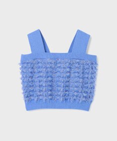 GRACE CONTINENTAL フリンジニットベアトップ