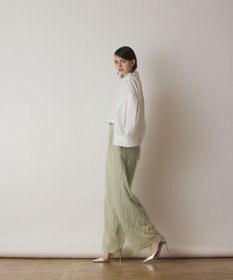 GRACE CONTINENTAL フリンジワンタックパンツ