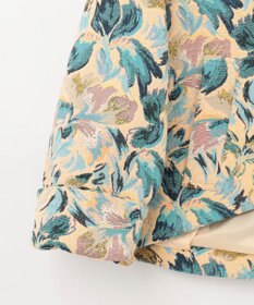 GRACE CONTINENTAL フラワージャガードノーカラージャケット