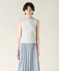 GRACE CONTINENTAL ビジューニットトップ