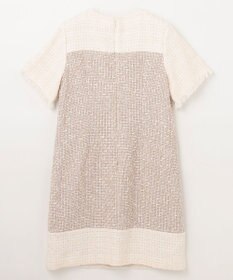 GRACE CONTINENTAL ツイードコンビミニワンピース