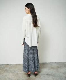 GRACE CONTINENTAL ネップツイードニットスカート