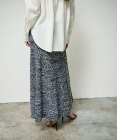 GRACE CONTINENTAL ネップツイードニットスカート