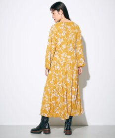 LIFE STYLE WEAR】フラワープリントティアードワンピース