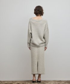 GRACE CONTINENTAL ラメフェザーニットトップ