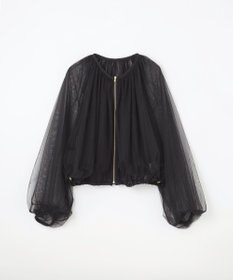 GRACE CONTINENTAL ギャザーチュールブルゾン