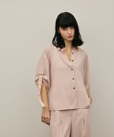 GRACE CONTINENTAL ロールアップスリーブトップス