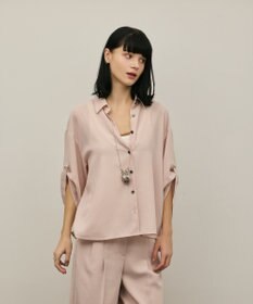 GRACE CONTINENTAL ロールアップスリーブトップス