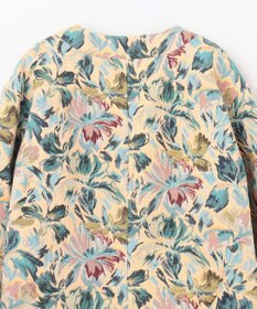 GRACE CONTINENTAL フラワージャガードノーカラージャケット