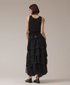 GRACE CONTINENTAL レースコンビティアードスカート