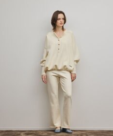 GRACE CONTINENTAL スウェットライクニットパンツ