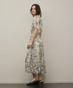 GRACE CONTINENTAL フラワープリントシャツフレアワンピース