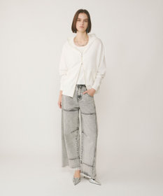 GRACE CONTINENTAL スパンコールニットパーカー