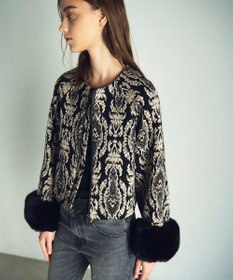 GRACE CONTINENTAL オーナメントジャガードジャケット