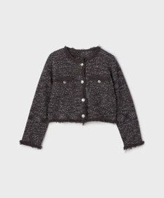 GRACE CONTINENTAL ツイードニットカーディガン