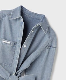 GRACE CONTINENTAL デニムボウタイシャツ