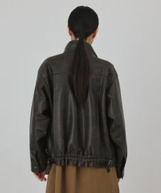 GRACE CONTINENTAL フェイクレザーブルゾン