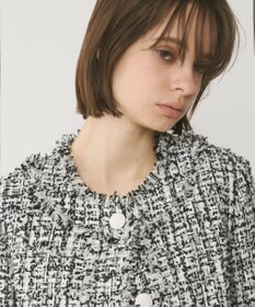 GRACE CONTINENTAL フリンジツイードジャケット