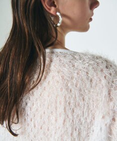 GRACE CONTINENTAL ラメフリンジカットトップ