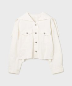 GRACE CONTINENTAL フードジップデニムジャケット