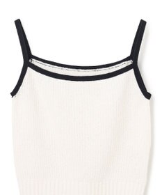 GRACE CONTINENTAL バイカラーニットノースリーブ