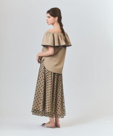 GRACE CONTINENTAL ラッフルトリミングブラウス