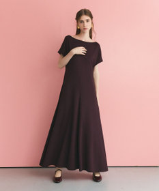 GRACE CONTINENTAL バックオープンポンチワンピース ブラウン