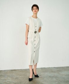 GRACE CONTINENTAL ベルト付ジャンパースカート