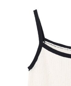 GRACE CONTINENTAL バイカラーニットノースリーブ