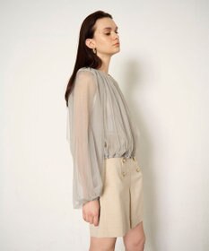 GRACE CONTINENTAL ギャザーチュールブルゾン