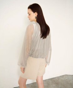 GRACE CONTINENTAL ギャザーチュールブルゾン