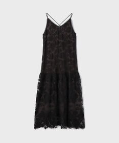 GRACE CONTINENTAL ロゴ刺繍レースワンピース