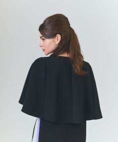 GRACE CONTINENTAL ケープレイヤードドレス