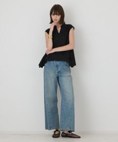 GRACE CONTINENTAL 刺繍スキッパートップ