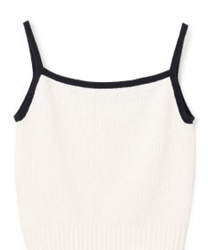 GRACE CONTINENTAL バイカラーニットノースリーブ