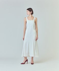 GRACE CONTINENTAL リネンタッチロングドレス